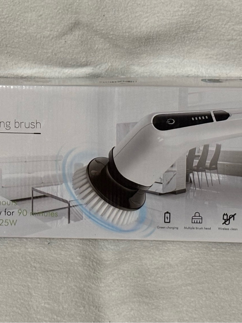 7in1 Electric Cleaning Brush - White and Black